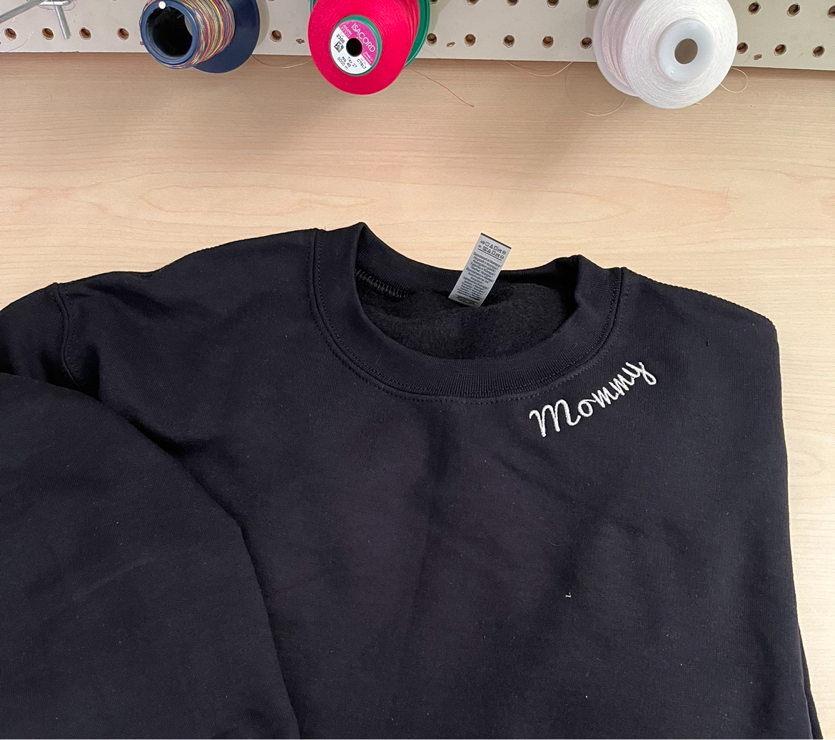 Collar Name Sweatshirt