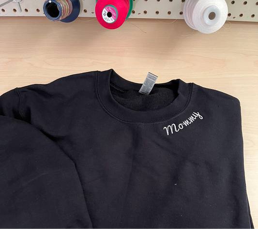 Collar Name Sweatshirt