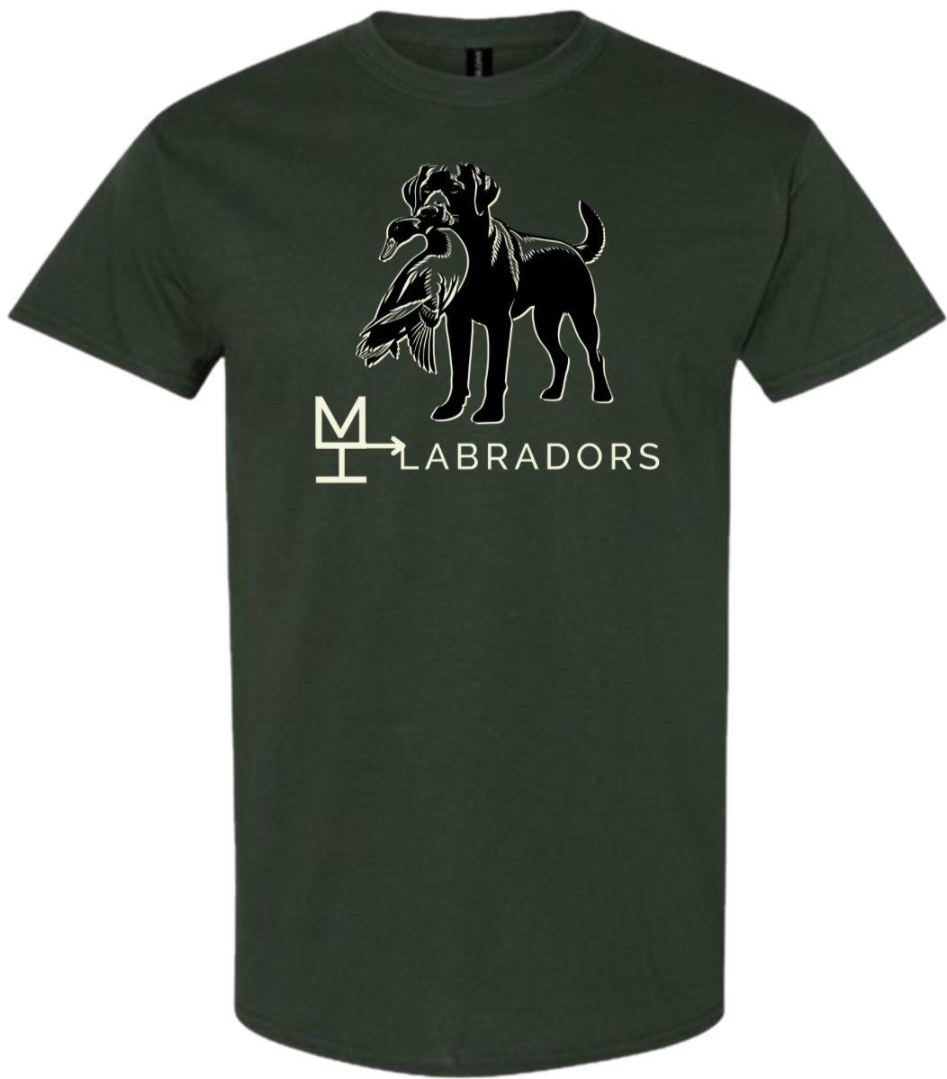 MH Labradors Forest Green T Shirt
