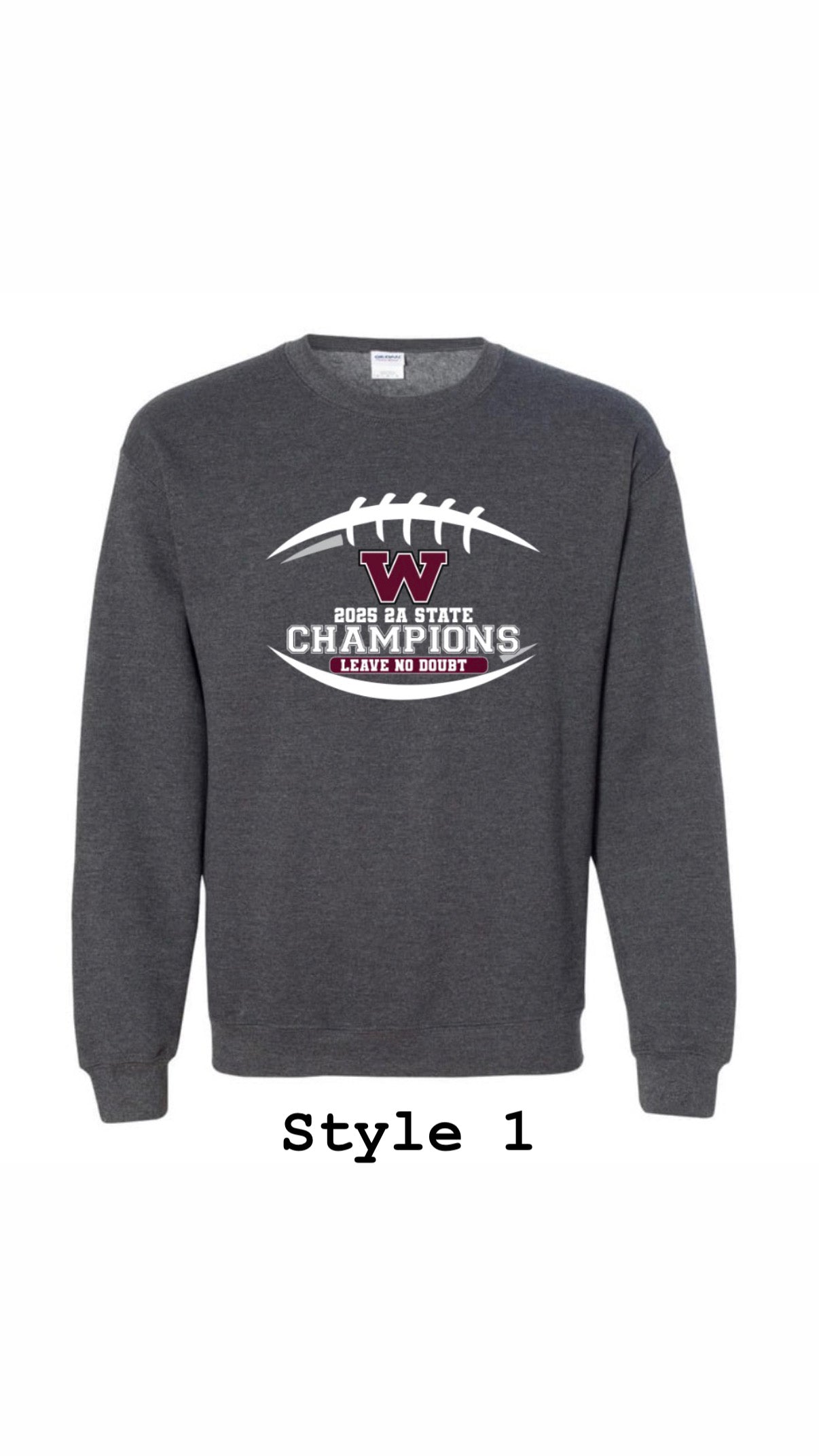 Gray State Champion Crewneck