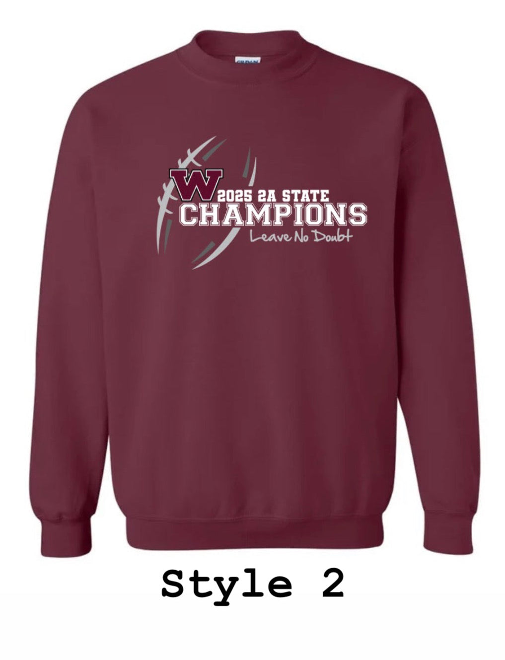 Maroon State Champion Crewneck