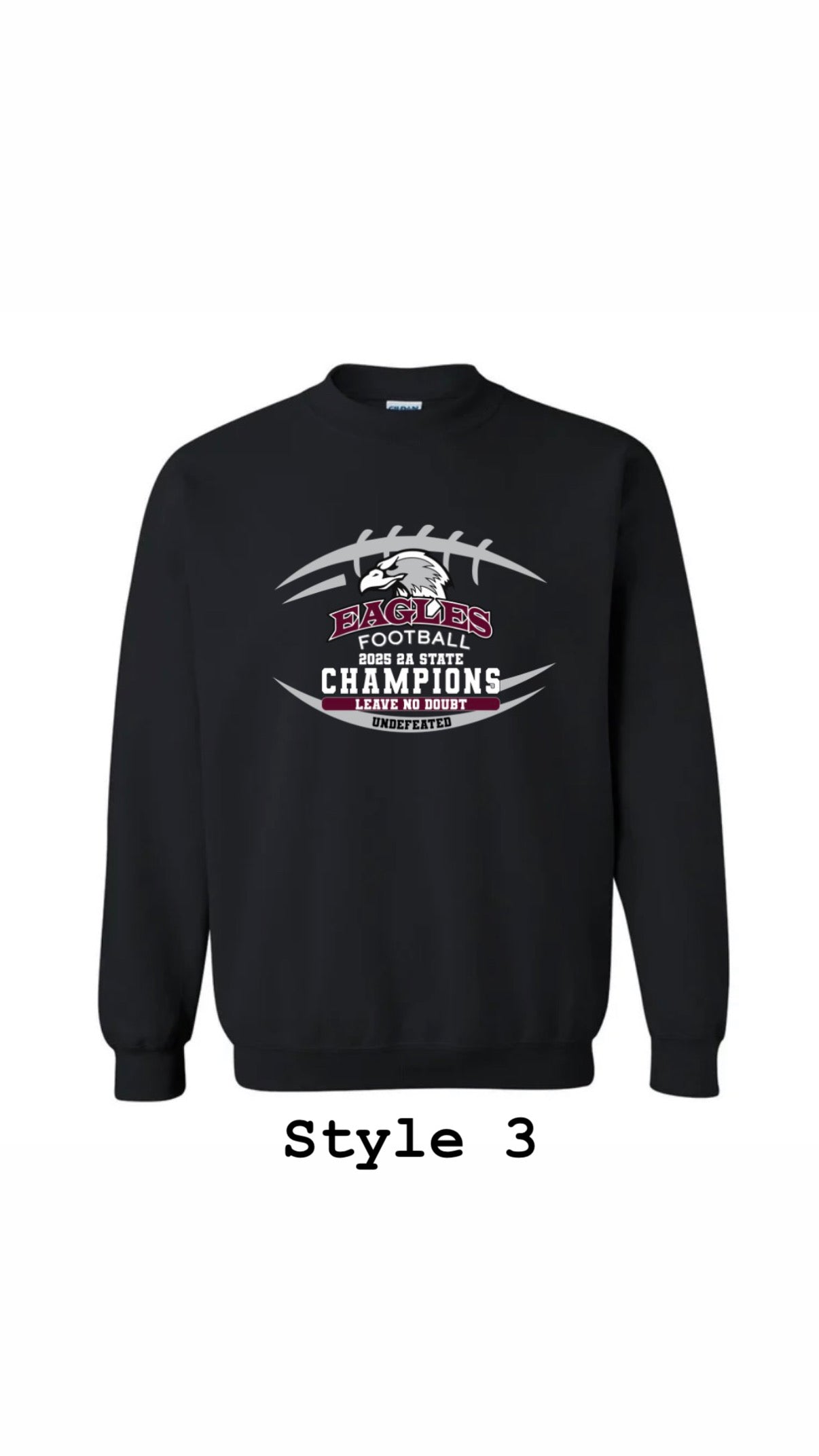 Black State Champion Crewneck