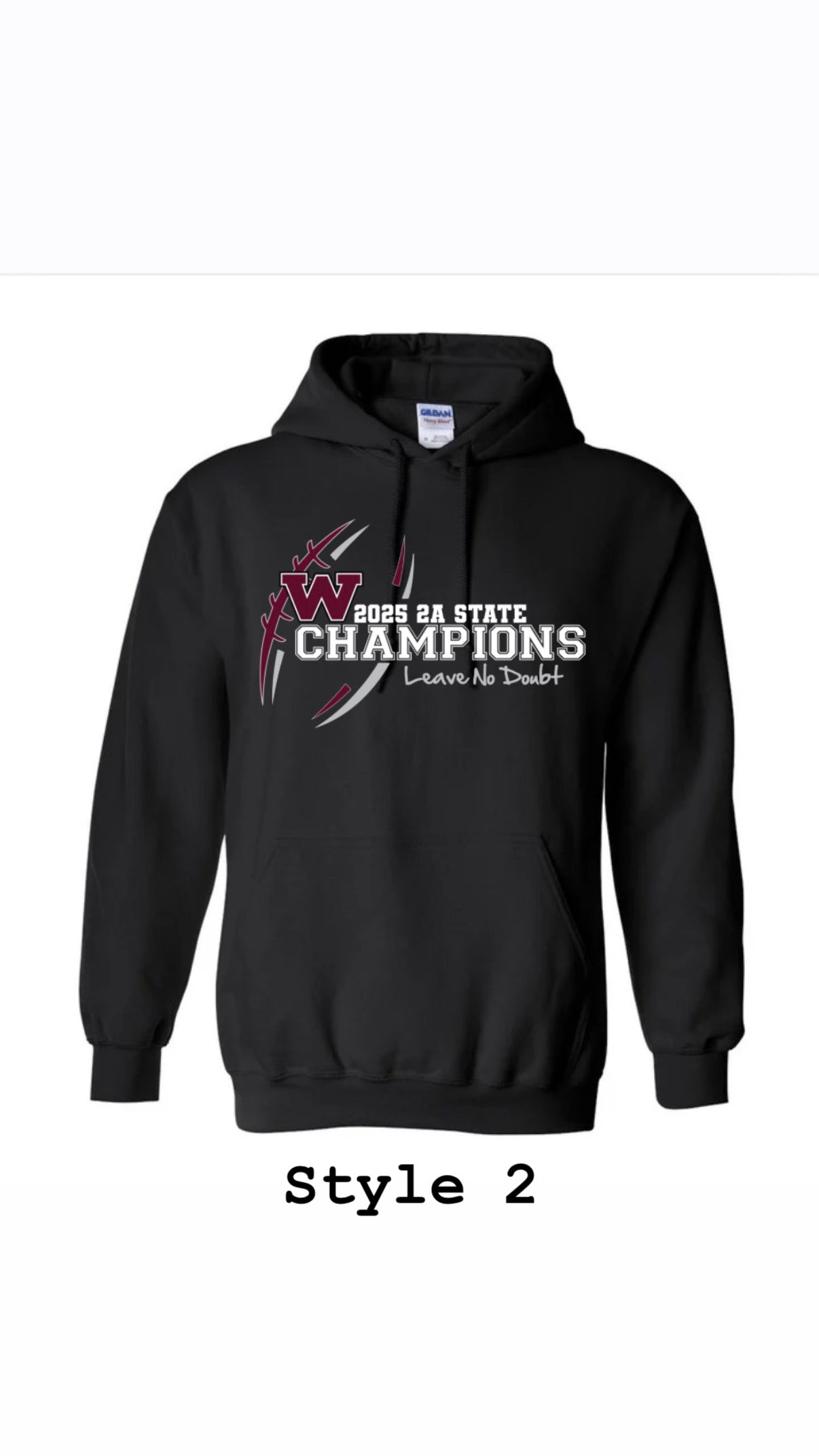Black State Champion Hoodie