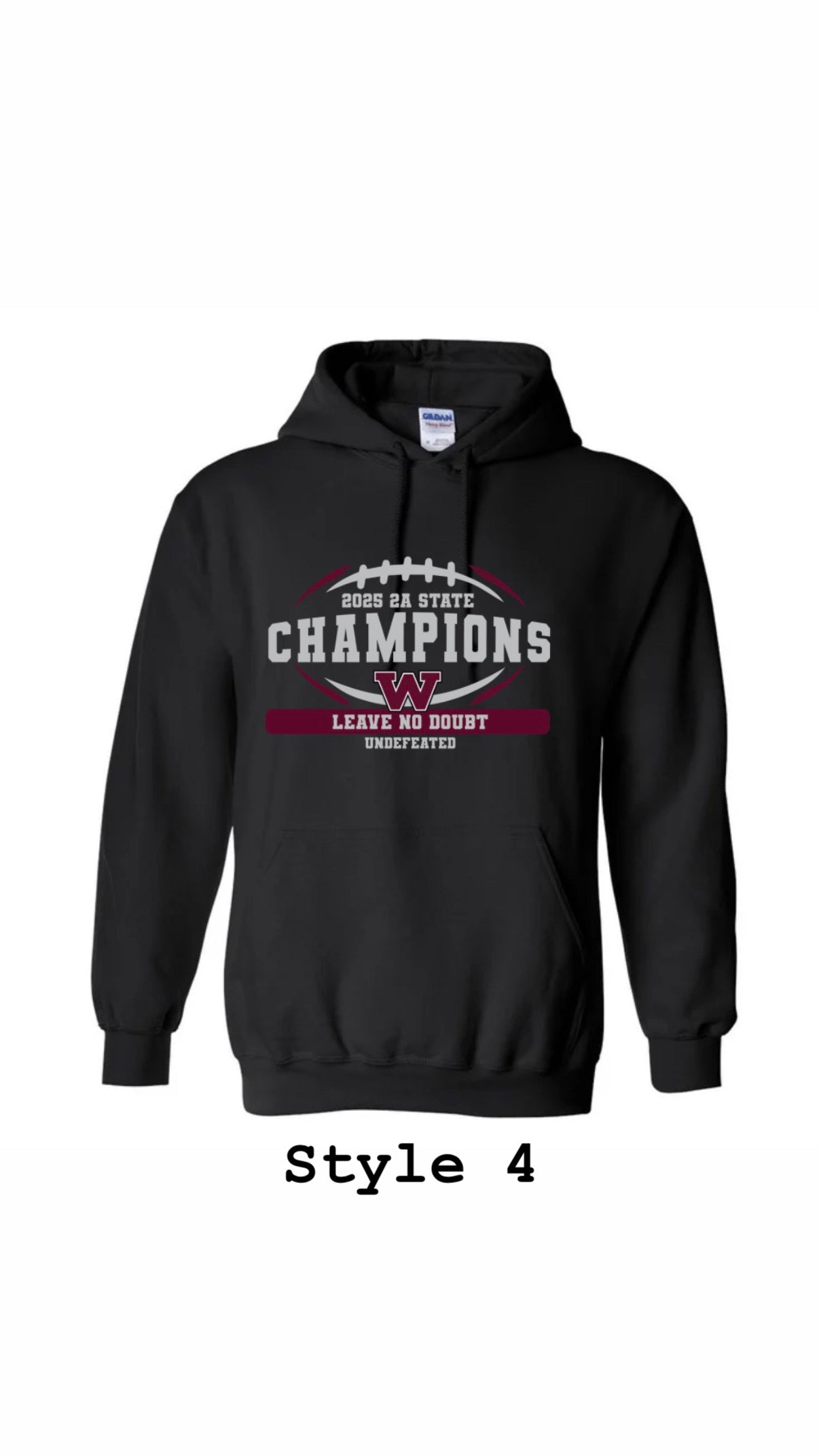 Black State Champion Hoodie