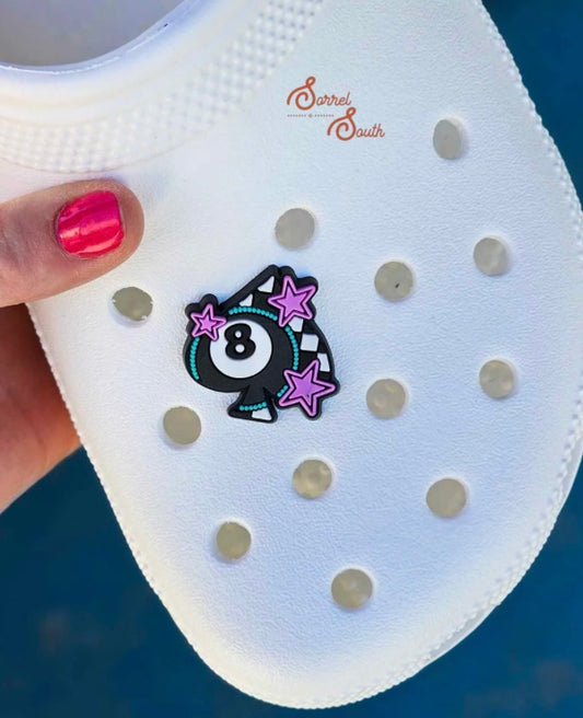 Crock Charm 8 Ball