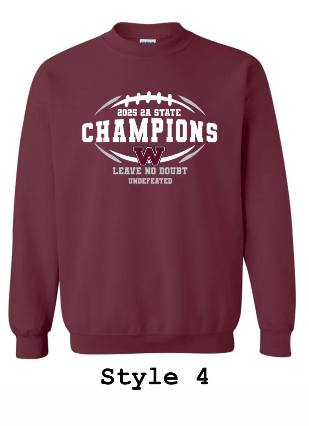 Maroon State Champion Crewneck