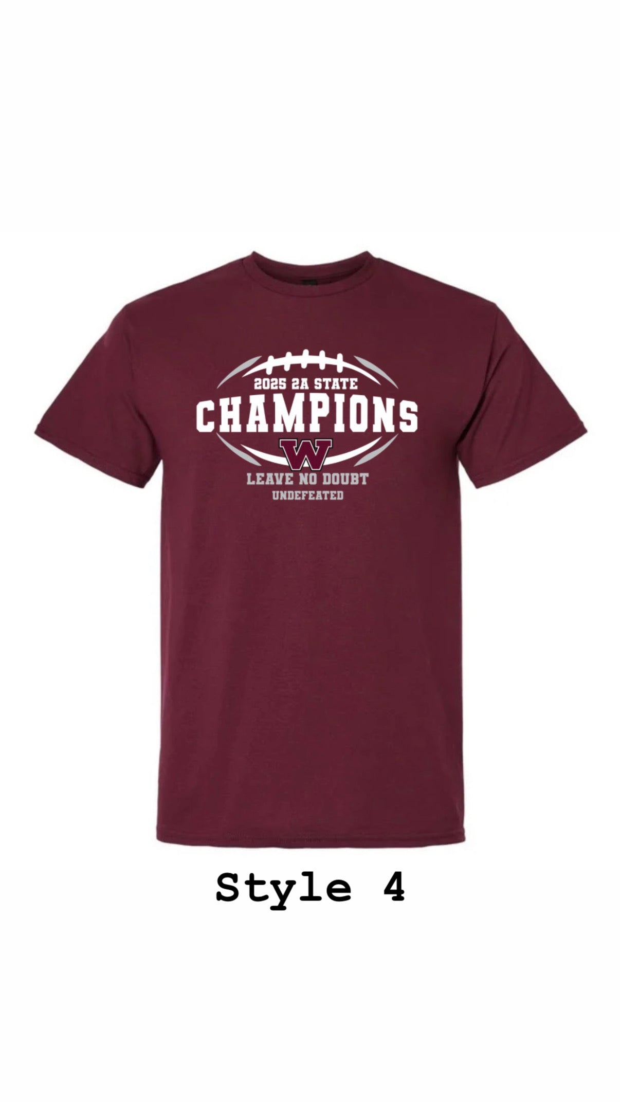 Maroon State Champion T Shirt