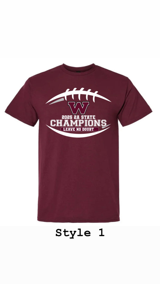Maroon State Champion T Shirt