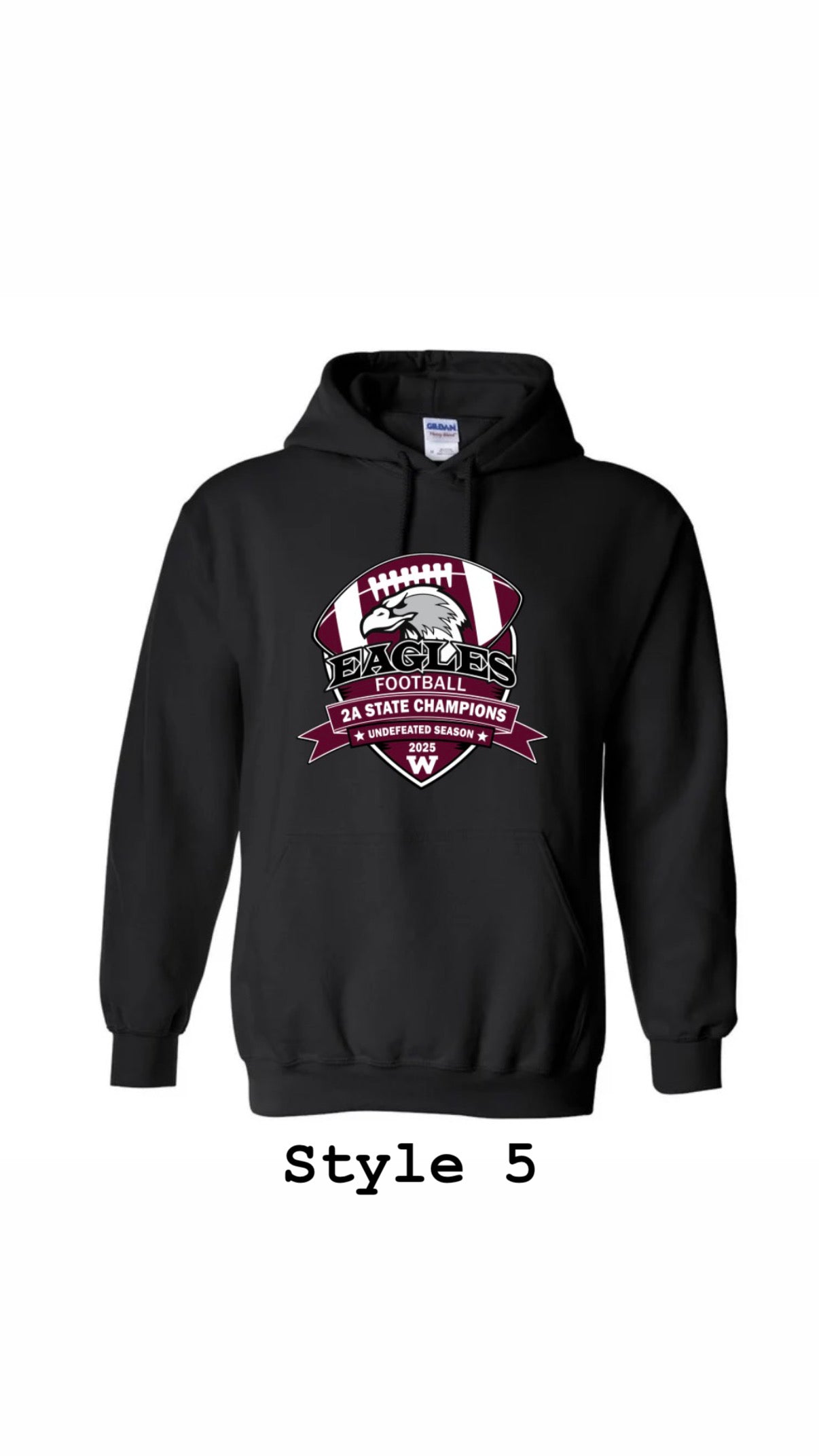 Black State Champion Hoodie