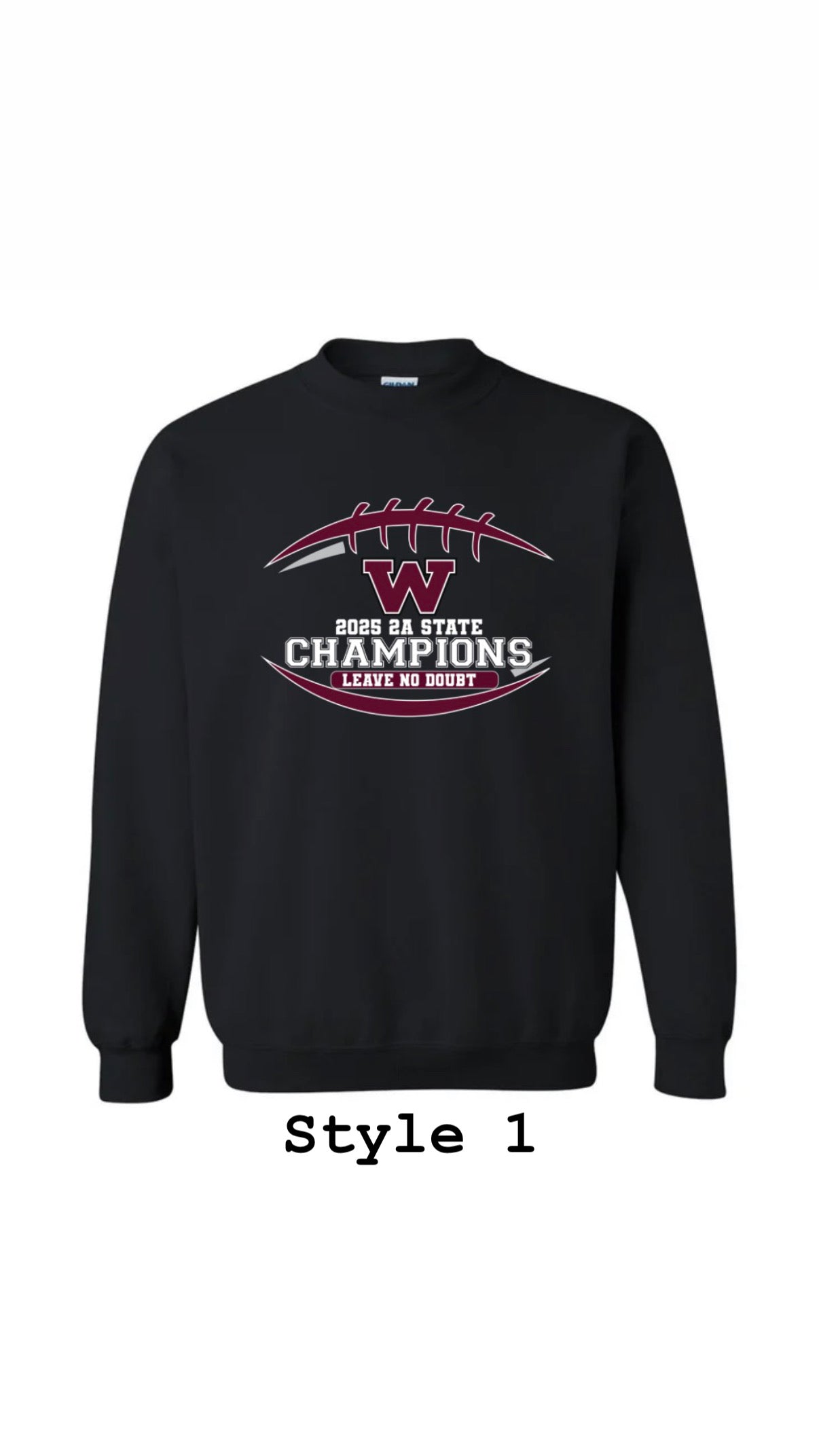 Black State Champion Crewneck