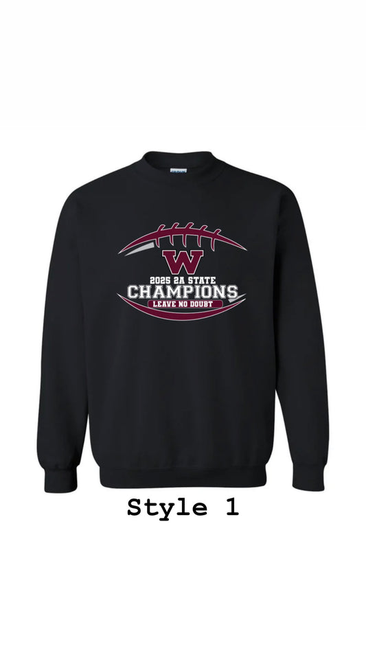 Black State Champion Crewneck