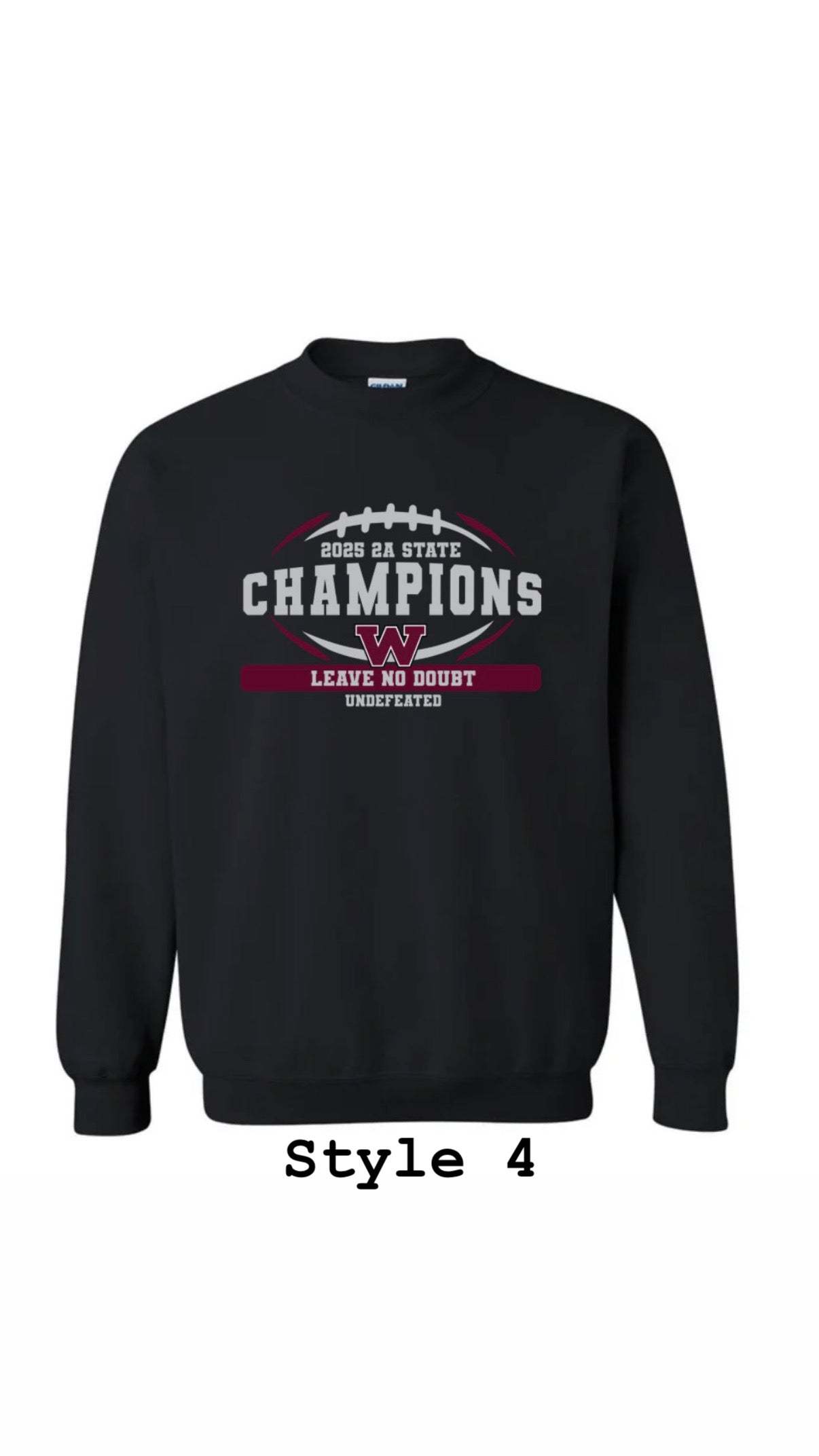 Black State Champion Crewneck