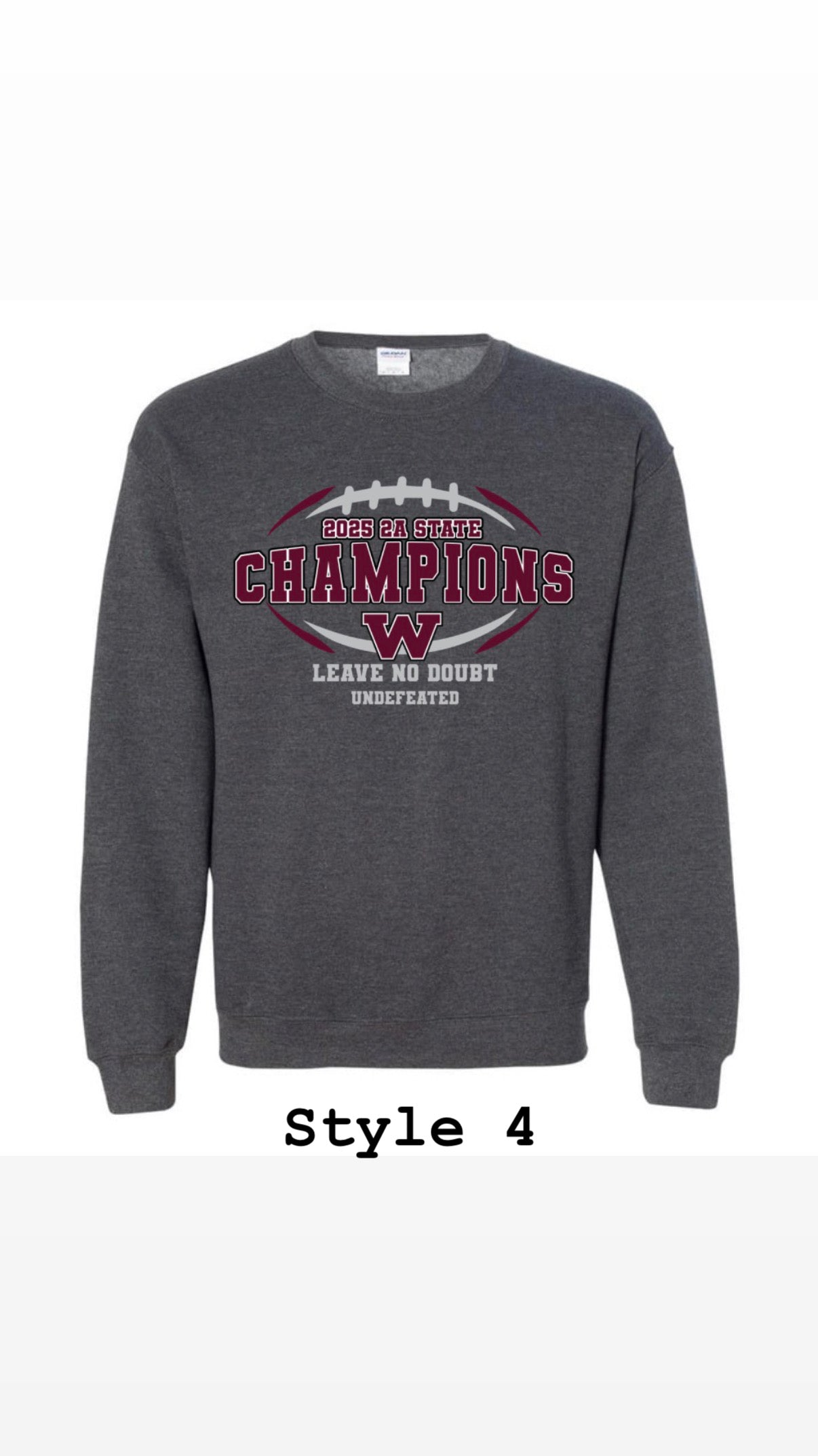 Gray State Champion Crewneck