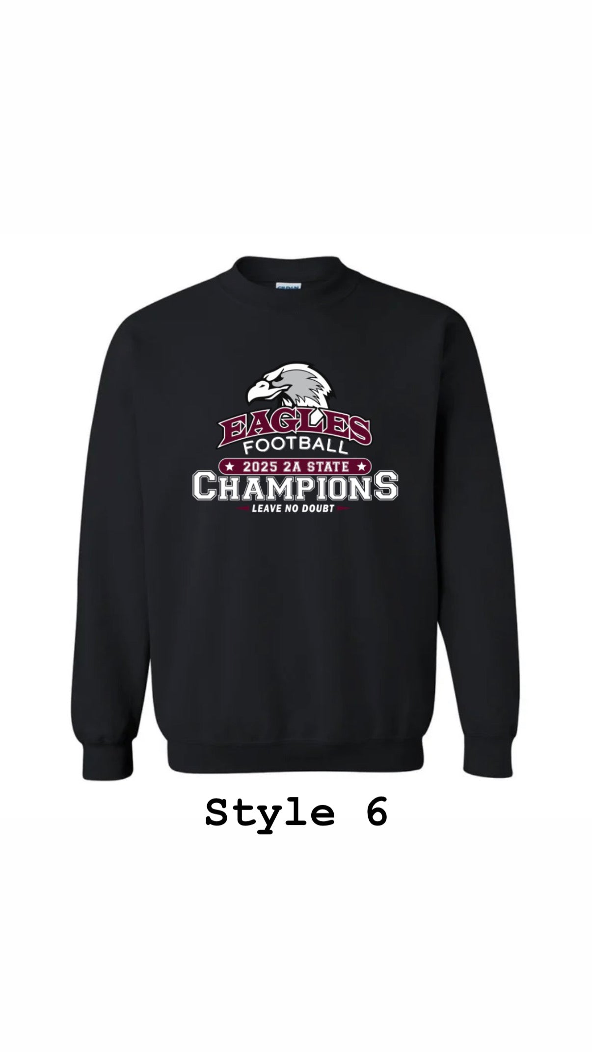 Black State Champion Crewneck