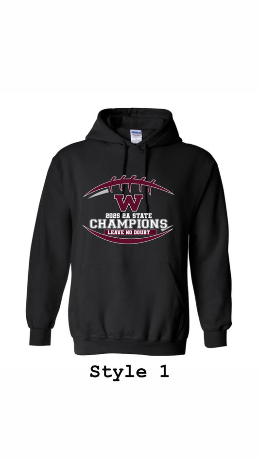 Black State Champion Hoodie