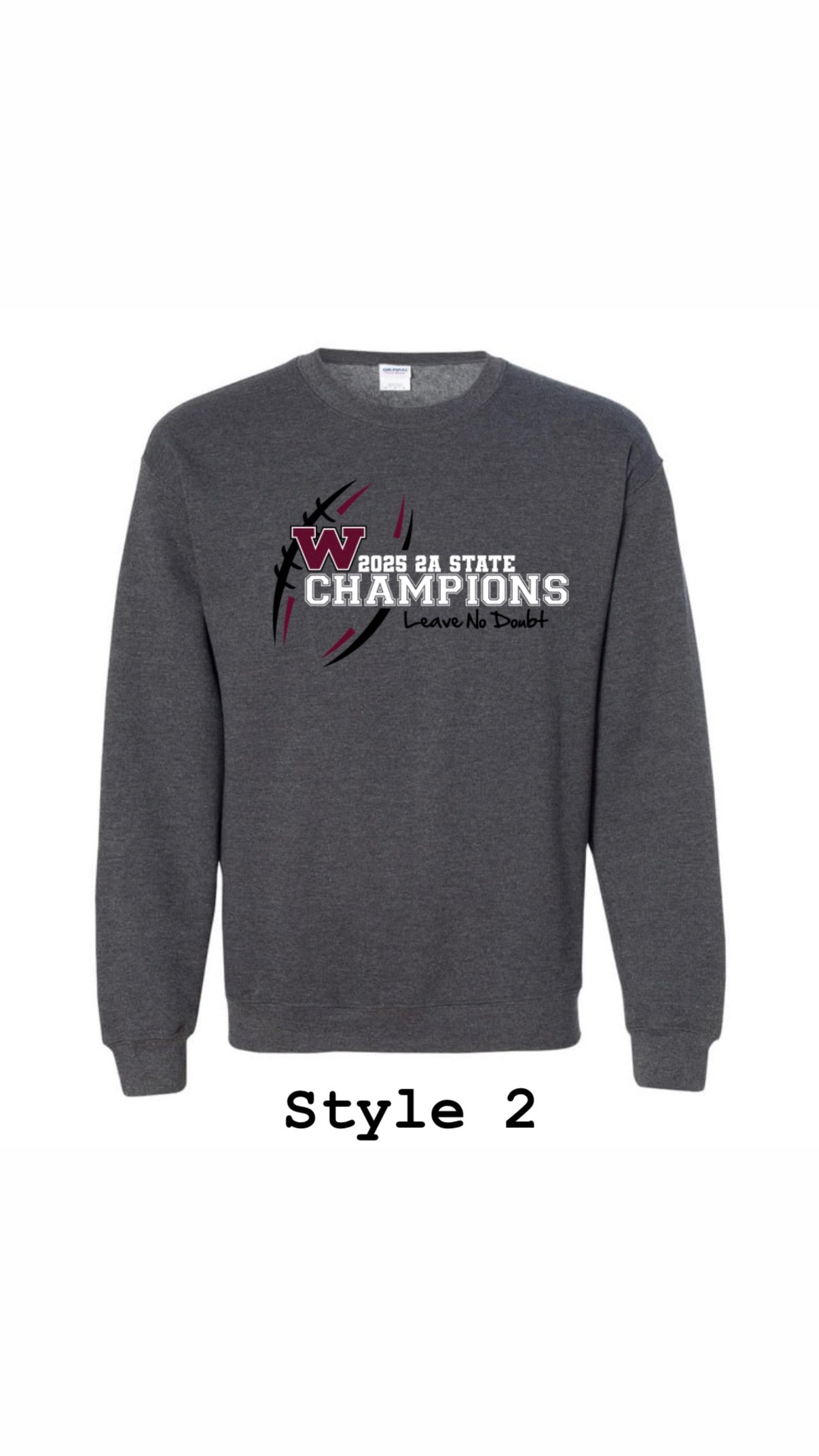 Gray State Champion Crewneck