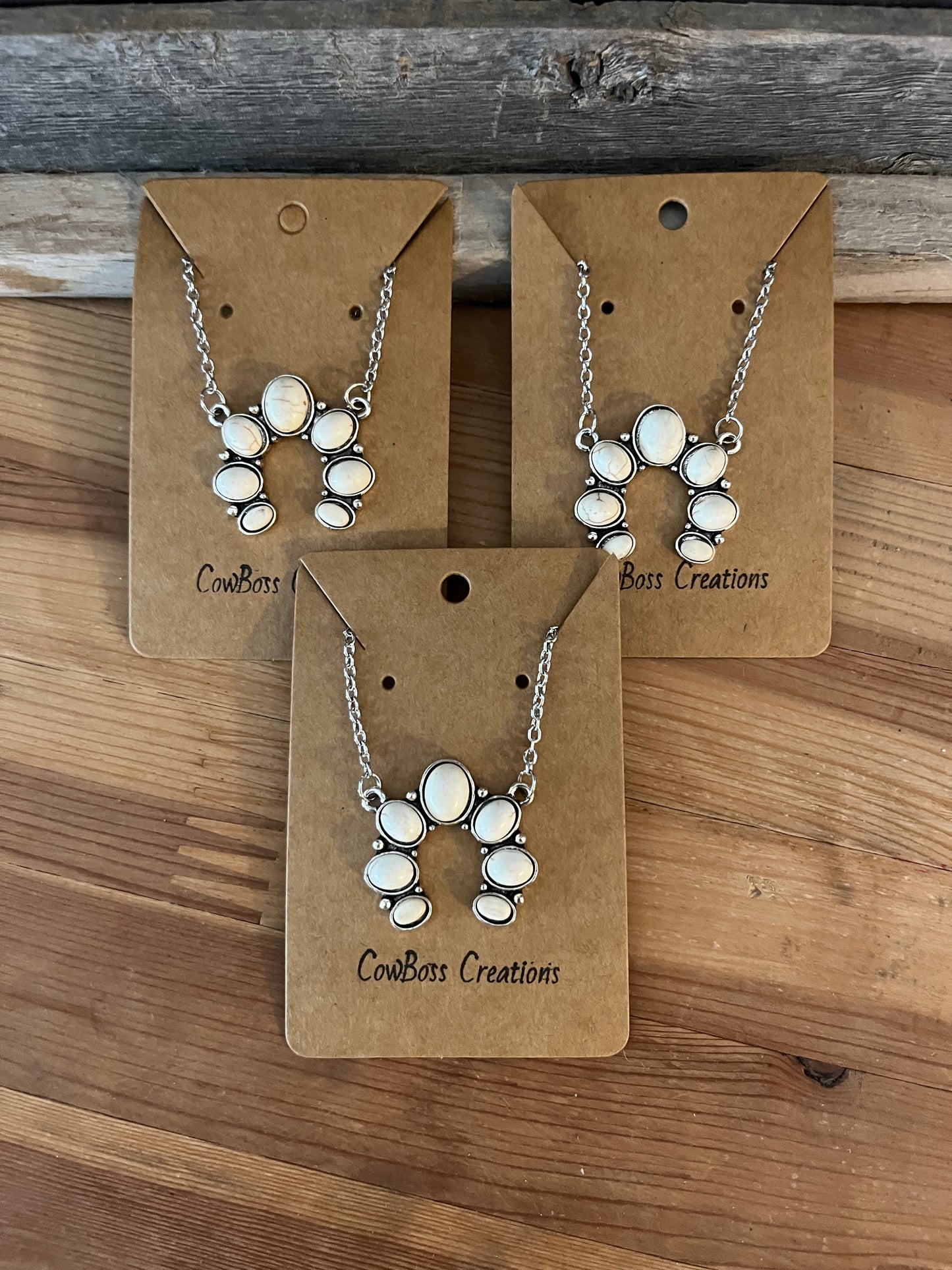 Faux White Buffalo Necklace