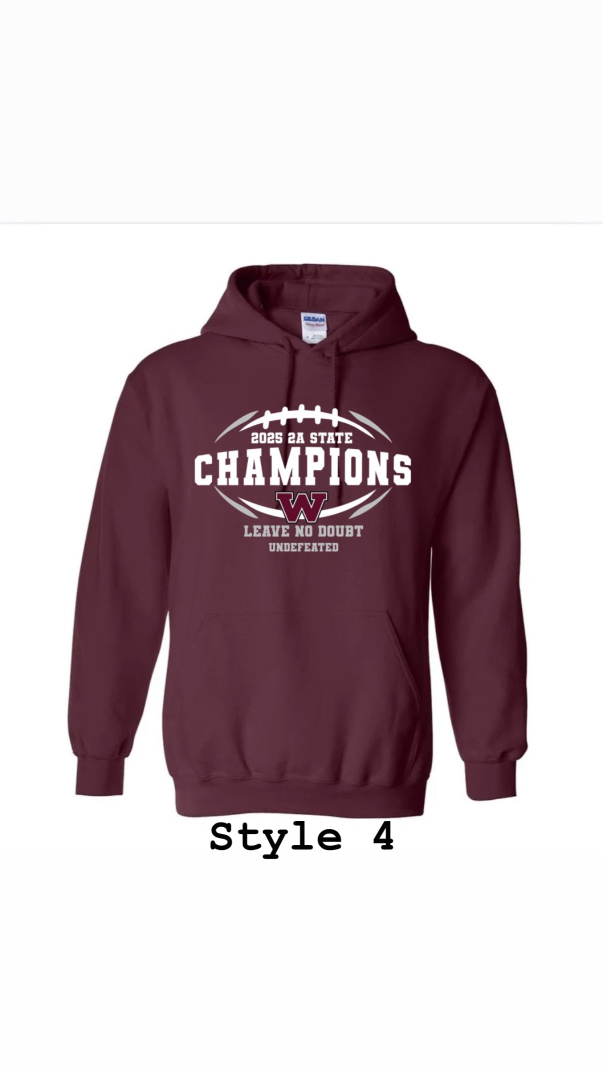 Maroon State Champion Hoodie