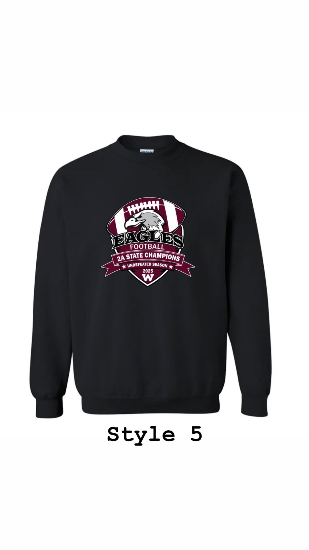 Black State Champion Crewneck