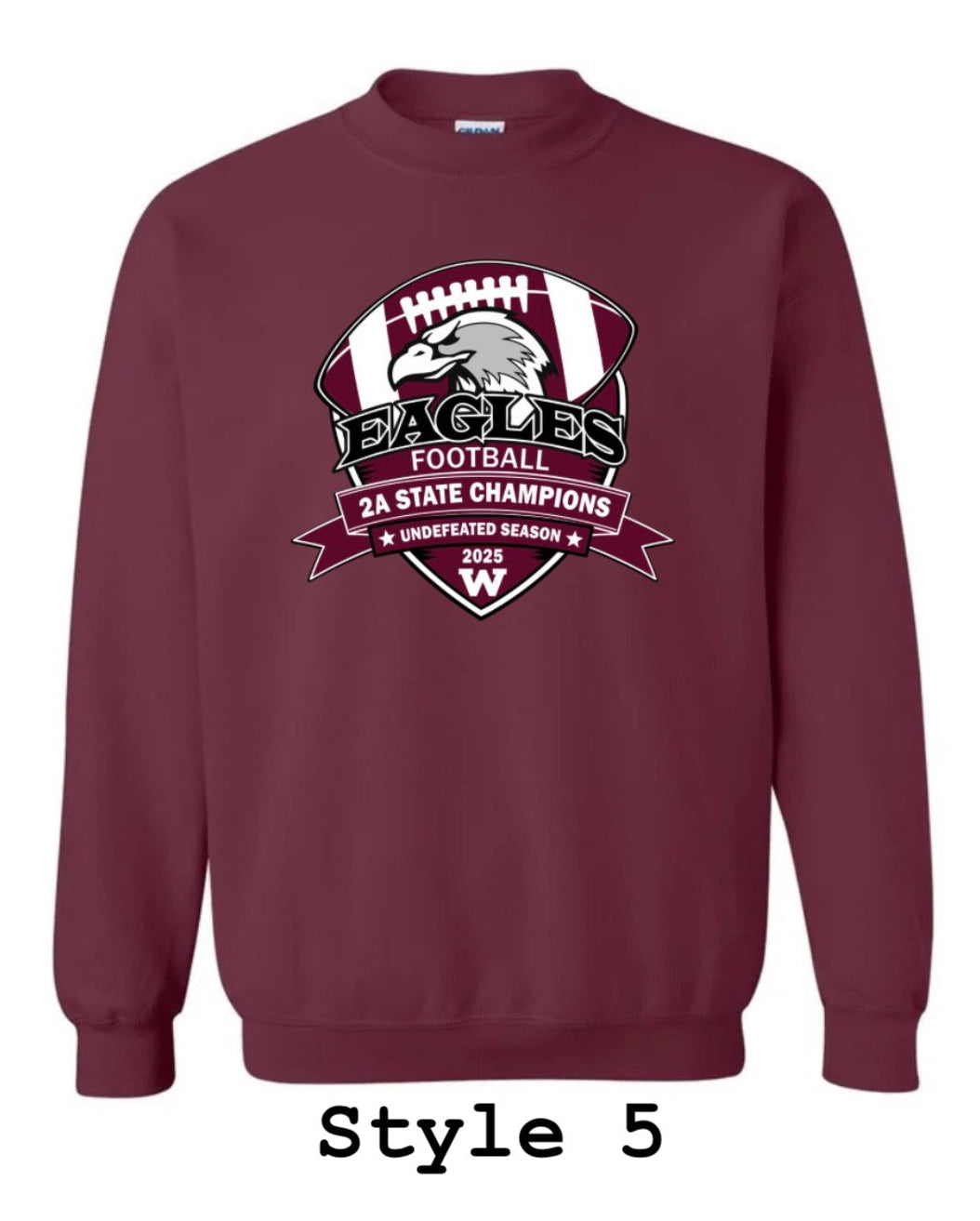 Maroon State Champion Crewneck