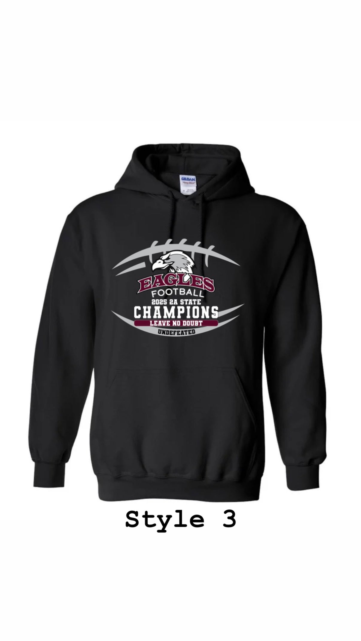 Black State Champion Hoodie