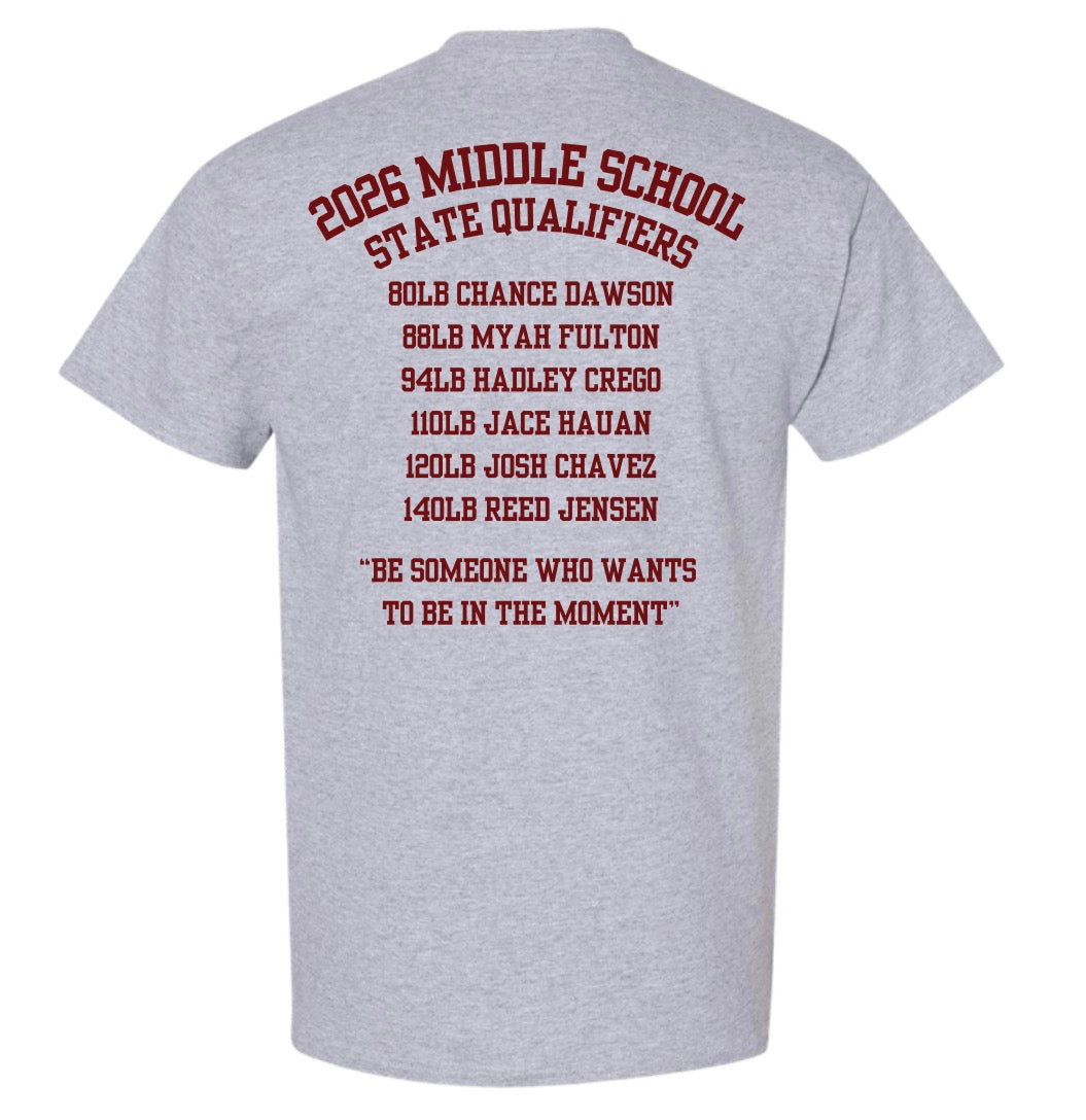 2026 Middle School State Qualifier T-Shirt
