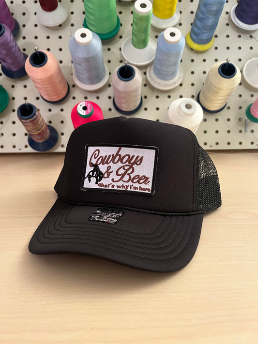Cowboys & Beer Foam Trucker Hat