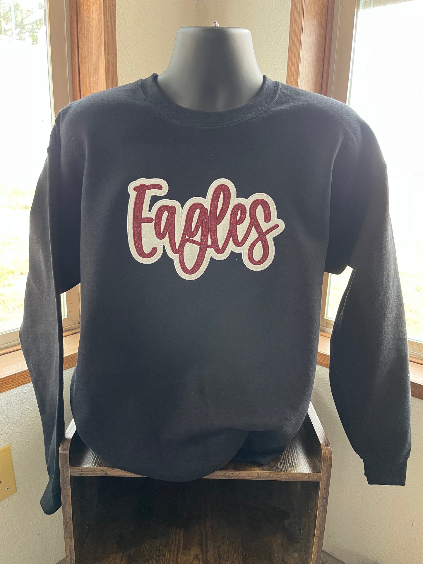 Eagles Glitter Appliqué Sweatshirt